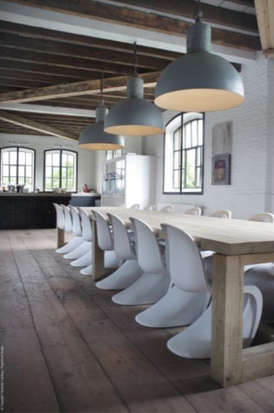 Image 1 of Frezoli Industriële hanglampen aan ketting (3)