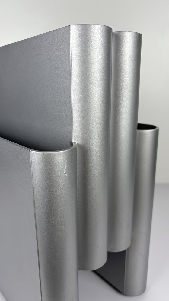 Image 1 of Kartell Design Zeitschriftenhalter Giotto Stoppino metallisch grau