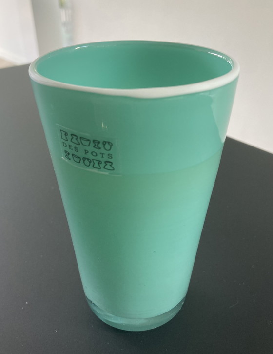 Image 1 of Azuurblauw vaasje, merk Despots