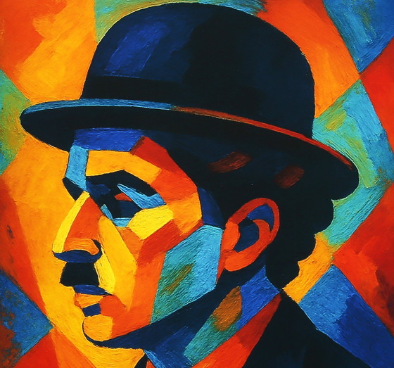Image 1 of Moccha, Karmen - Charlie Chaplin - Giclée/Hahnemühle - Handsigniert