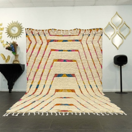 Berberteppich - 284 cm x 201 cm - farbige Wolle