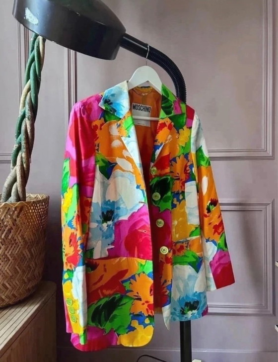 Moschino Couture Vintage 100% Silk Blazer Made in Italy IT42 EU38 – Overige tassen (photo 2 of 34)