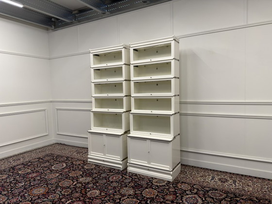 Libreria Originale Inglese Globe Wernicke Bianca – Librerie, Glass, Metal (photo 3 of 20)