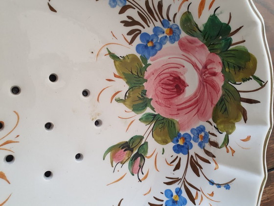 Image 1 of Handgeschilderd Italiaans vergiet voor fruit in keramiek