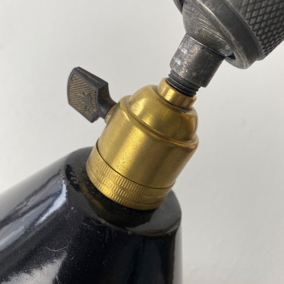 Image 1 of Antieke industriële wandlamp met 3 armen