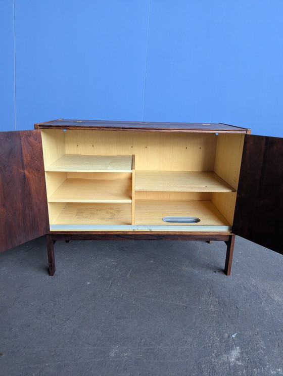 Image 1 of Meuble bar/plateau vinyle vintage danois - HG Furniture