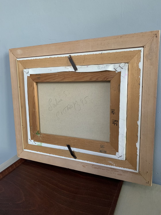 Image 1 of Painting Sabine Paco Saint-Tropez ‘95 naive art folk art