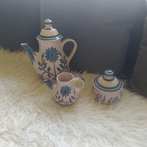 Vajilla Faïencerie De Longchamp Modelo Fleur Bleue – servies, Ceramic