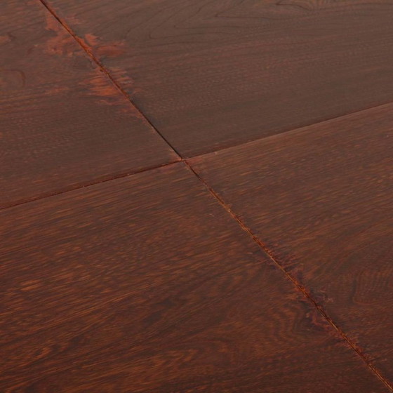 Image 1 of Round extendable wooden dining table produced by Monopoly, 1970