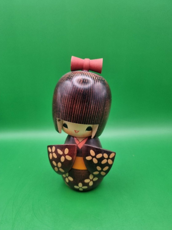 Cute Yukata de Hana Kokeshi by Kojo Tanaka – Decorative Objects, Wood (photo 2 of 7)