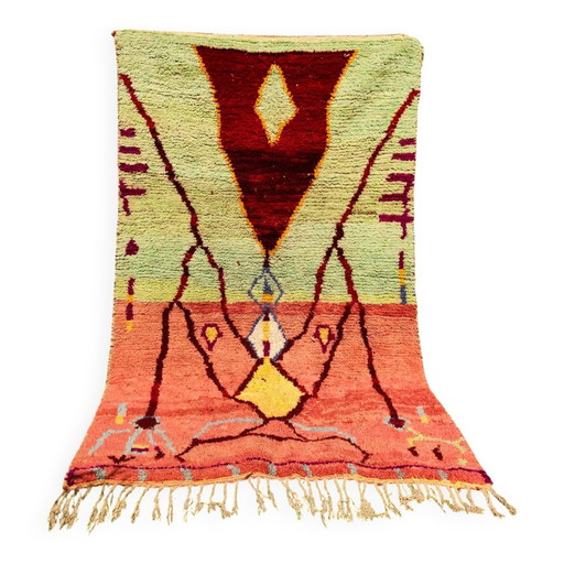 Tappeto marocchino in lana tessuto a mano 3x2 m