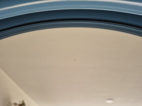 Image 1 of Carrara & Matta Mirror: Vintage XL Round Mirror Blue