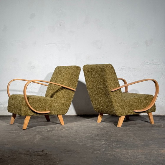 Een paar Jindrich Halabala Type C fauteuils, volledig gerestaureerd, jaren 1930. – Jindřich Halabala (photo 10 of 17)