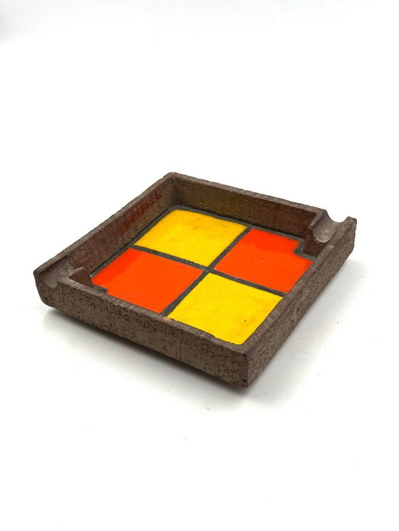 Image 1 of Keramische asbak in space age-stijl uit het midden van de 20e eeuw, Aldo Londi Bitossi, Italië, jaren 70.