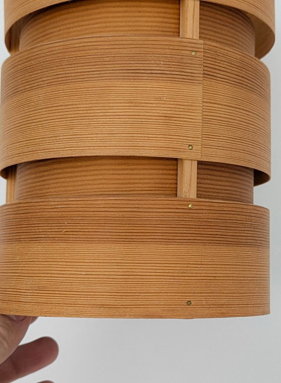 Image 1 of Lampada a sospensione Hans-Agne Jakobsson impiallacciata in pino per AB Ellysett, Svezia, anni '60