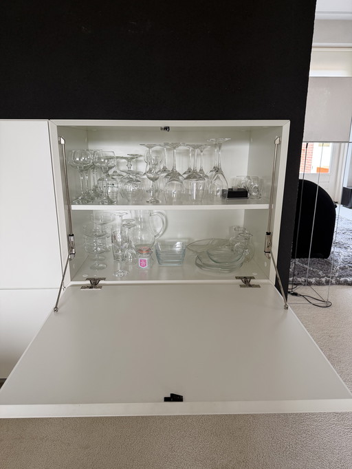 Vetrina Pastoe Vision colore bianco 005, struttura alluminio