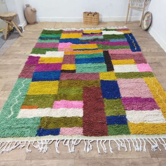 Image 1 of Colorful Abstract Moroccan Rug – Colorful Abstract Moroccan Berber Carpet | 300 × 213 cm