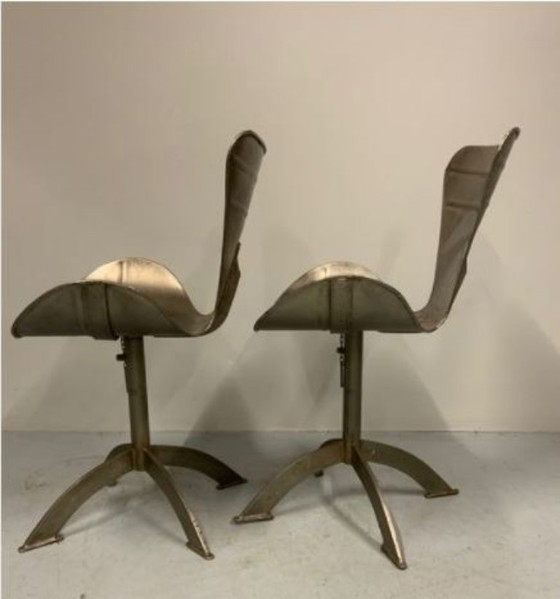 Image 1 of 2 sedie dal design in acciaio super cool