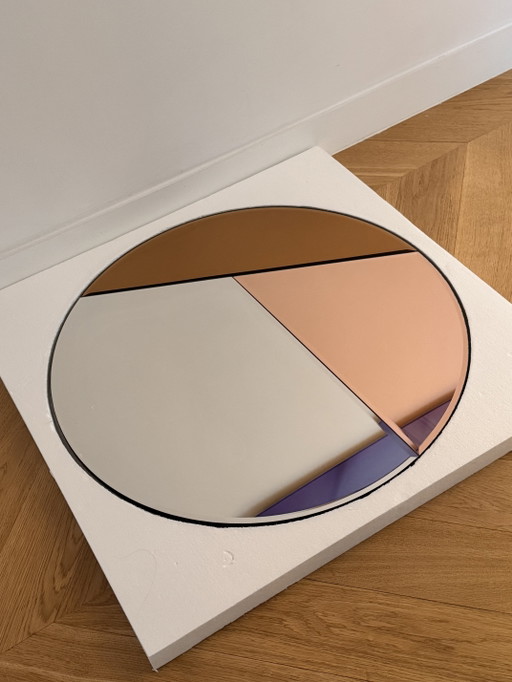 1 nuevo espejo de los años 70 de Reflections Copenhagen. Hecho a mano y con su embalaje original.