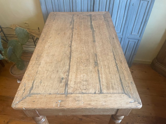 Image 1 of Tavolo in rovere, tavolo da pranzo, tavolo da lavoro, scrivania, antico francese