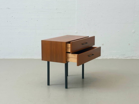 Image 1 of Mid-century bedside table with two drawers, 1950s