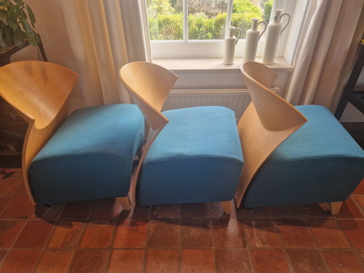 3 x Noors design stoelen "RAV" van Fora Form