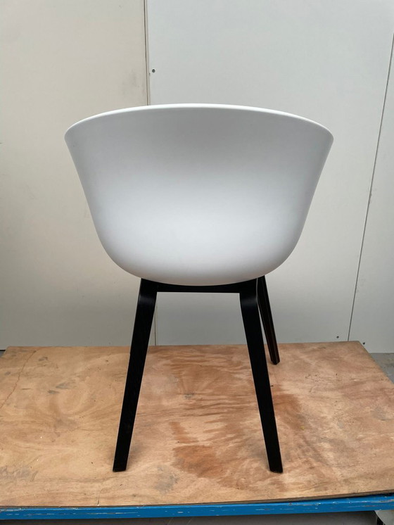 Image 1 of 5x HAY about a chair AAC22 dining chairs white - Upholstered interior purple