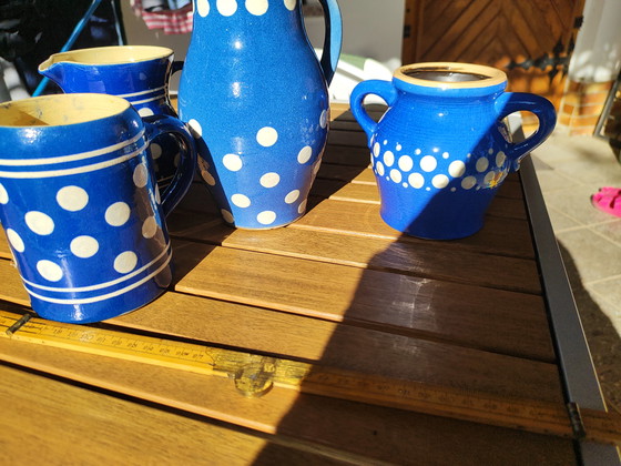 Image 1 of Set "Big Dots" Rustic German Landhouse DDR