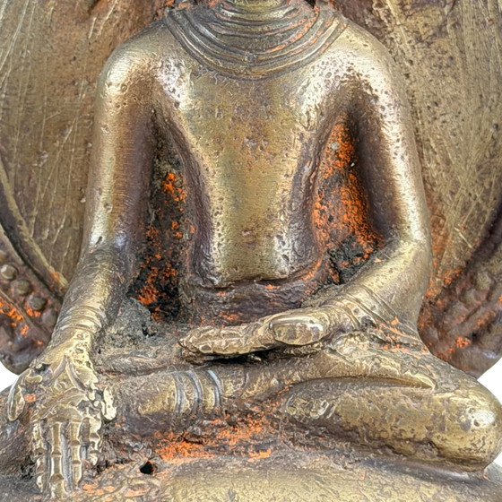 Buda Ratnasambhava indio – Siglo XIX – Renacimiento Pala – 15 cm – Esculturas, Bronze (photo 3 of 9)