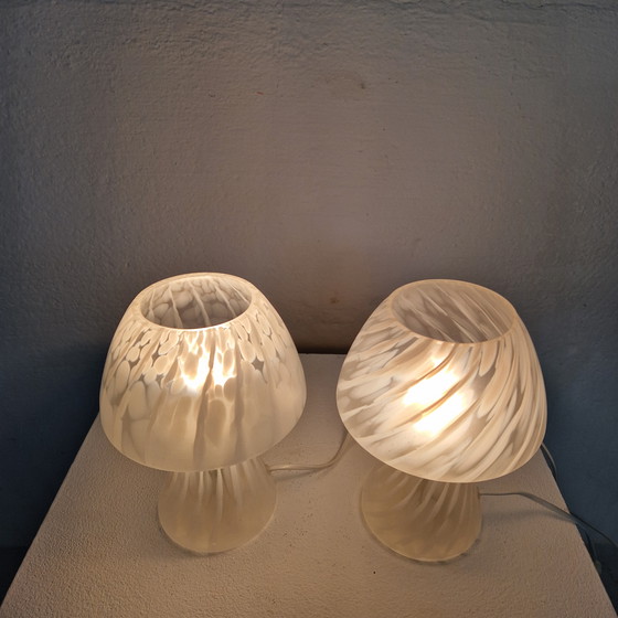 Image 1 of 2 Hustadt Leuchten mushroom lamps, 1970s