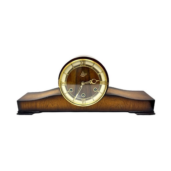 Image 1 of AnkerUhr vintage mantel clock from the 1950s, functional, retro wood buffet