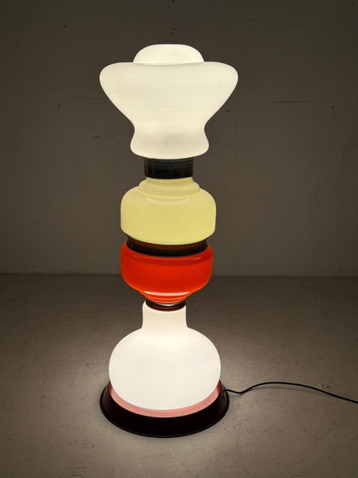 Lampada da terra Space Age di Carlo Nason per Mazzega, Italia, anni '70.