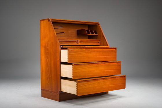 Image 1 of  Secretaire in teak van Kai Kristiansen voor Tørring Møbelfabrik, 1960