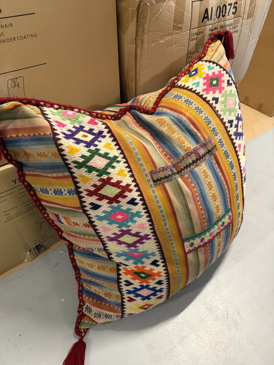 Image 1 of #Bohèmien Style#, Bont Vloerkussen, 85x85