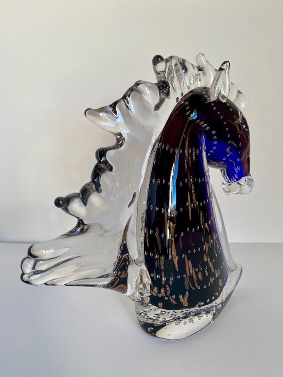 Image 1 of Vetro di Murano – Testa di Cavallo Grande – 24 cm – 2,5 kg