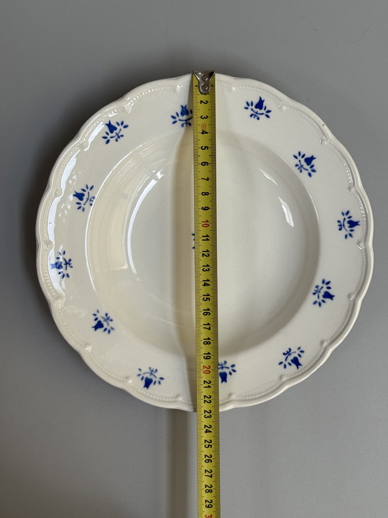 Image 1 of Boch Frères La Louvière, Set di 6 Piatti Fondi Vintage, 1940 circa