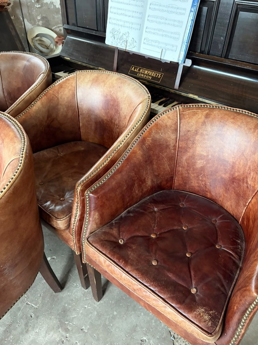 Timothy Oulton Dining Stoelen – eetkamerstoelen, Leather, Metal (photo 2 of 8)