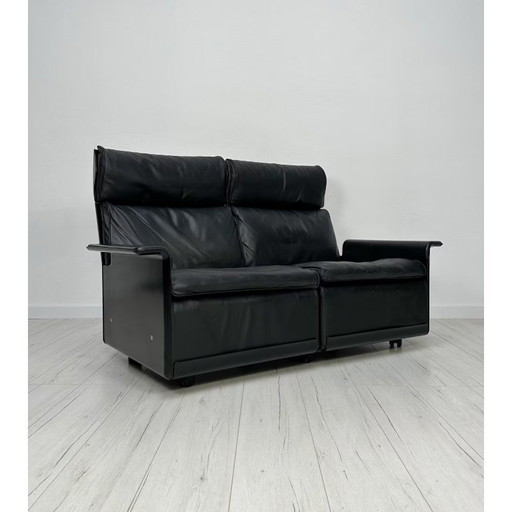 Vintage 620 Leather 2-Seater Sofa by Dieter Rams for Vitsoe 70s