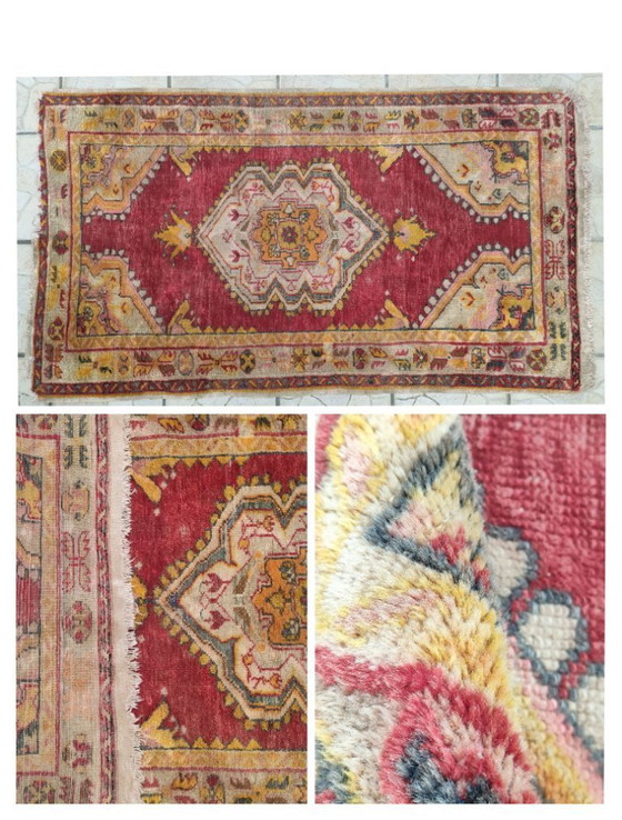 Image 1 of hand-patinated rug, 166 cm x 95 cm, mid-20th century