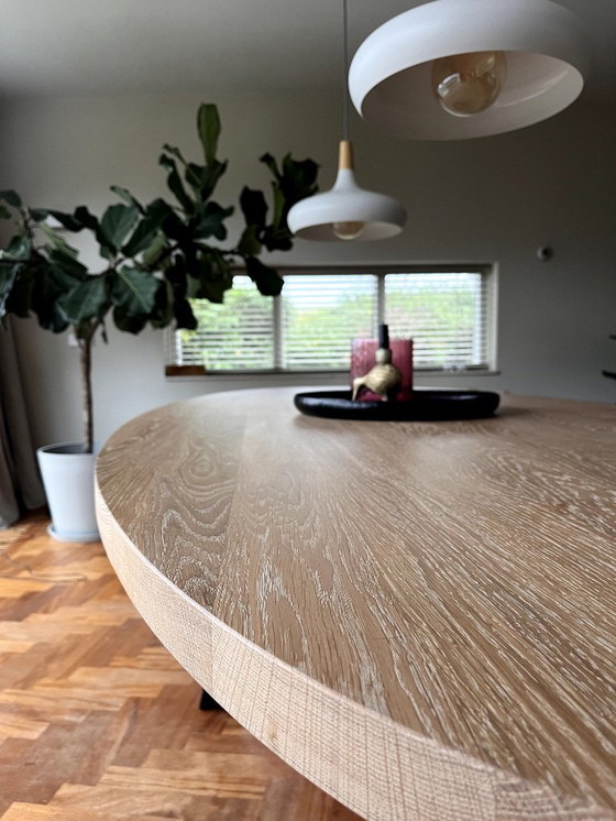 Image 1 of Custom Exclusieve Eikenhouten Ovale Tafel – 290x120 cm