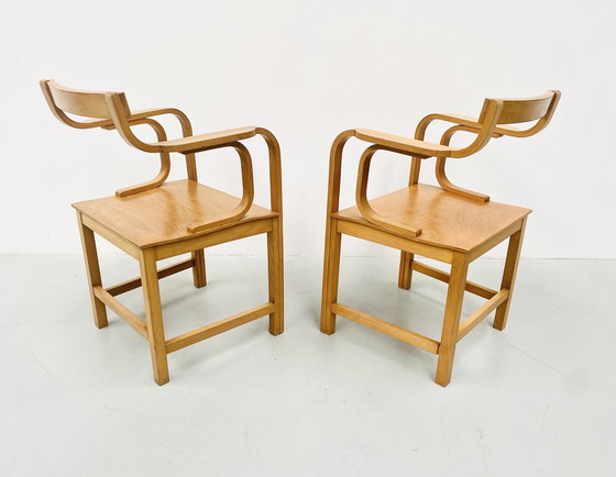 Image 1 of Sperrholzsessel aus Buche von Enraf Nonius Delft, 1970er