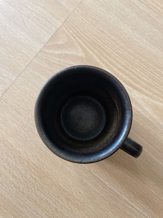 Image 1 of Vintage Arabia Finland 6-72: 4 Low and 4 High Coffee Cups + Saucer