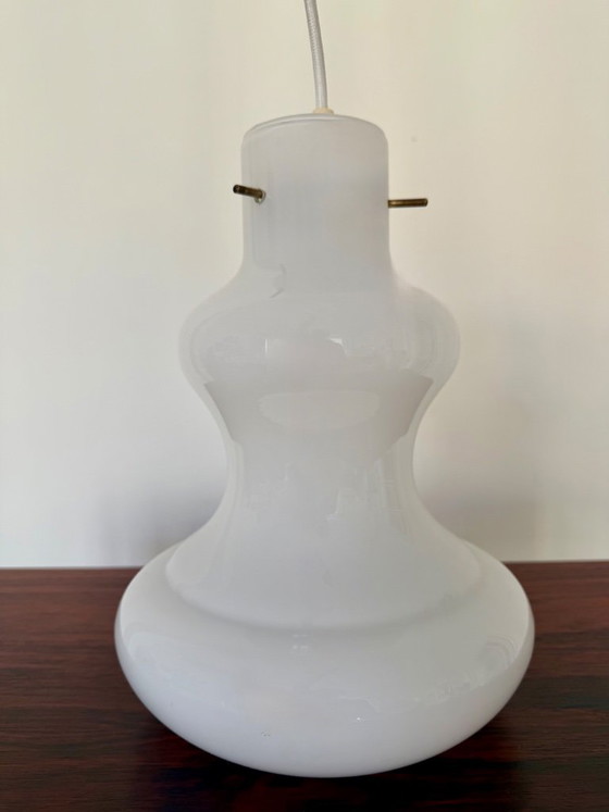 Lampada a sospensione bianca Murano, Massimo Vignelli per Gino Vistosi – Lampade a sospensione (photo 2 of 5)
