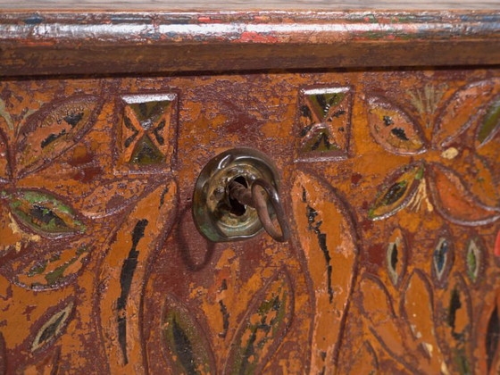 Arca de dote centroeuropea de pino policromado – Europa Central, 1889 – Armarios de almacenamiento (photo 39 of 40)