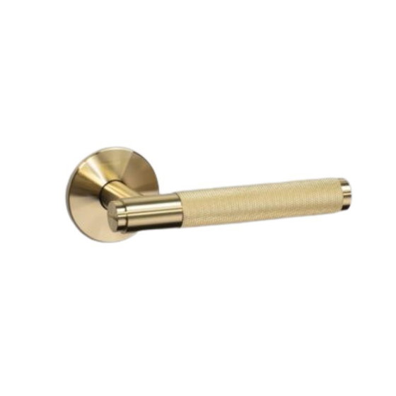 Image 1 of Poignée de porte fixe Buster and Punch, croix simple face, noire