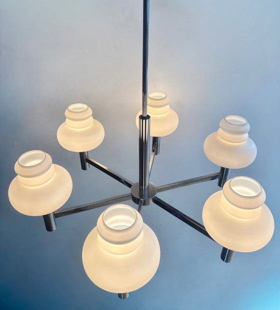 Mid Century Hanglamp – Hanglampen, Chrome (photo 5 of 8)