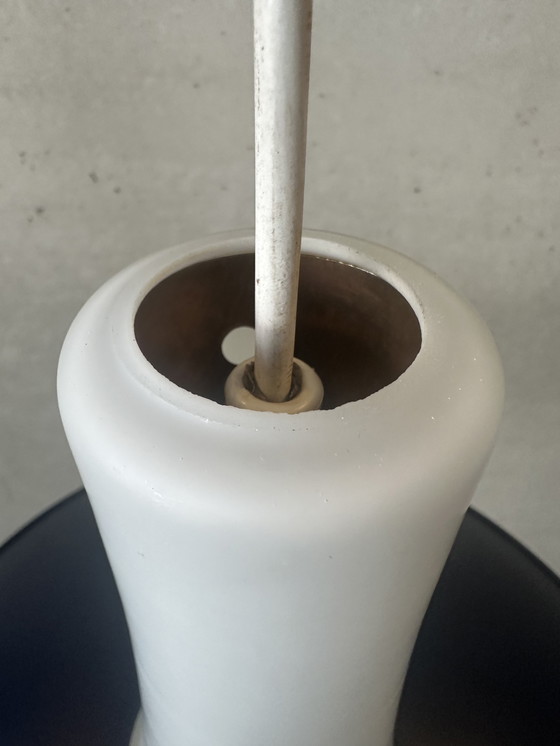 Image 1 of Vintage 1950’s Scandinavische hanglamp - opaline