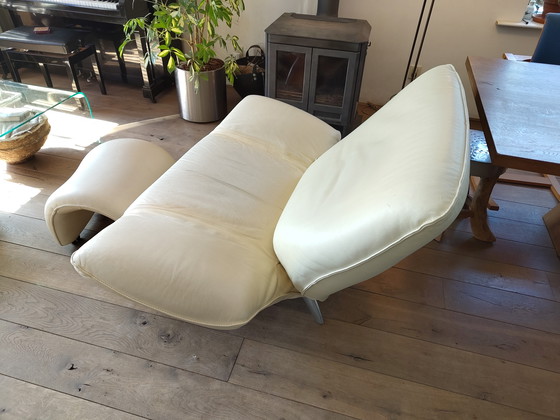 Image 1 of Leolux Tango 1 persoons (loveseat 2pers) lederen bekleding plm 1996 design zeldzaam 
