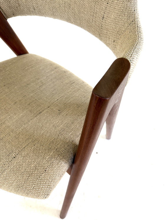 Image 1 of Vintage teKhouten ‘compass’ stoel, Kai Kristiansen ‘60