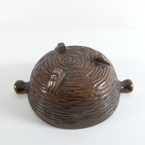 Image 1 of Small bronze bowl, brutalist style, 1960s